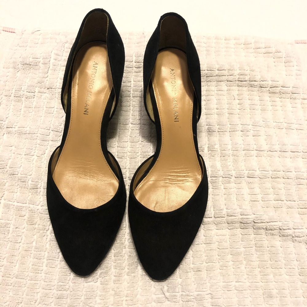 Antonio Melani Black suede Wedges